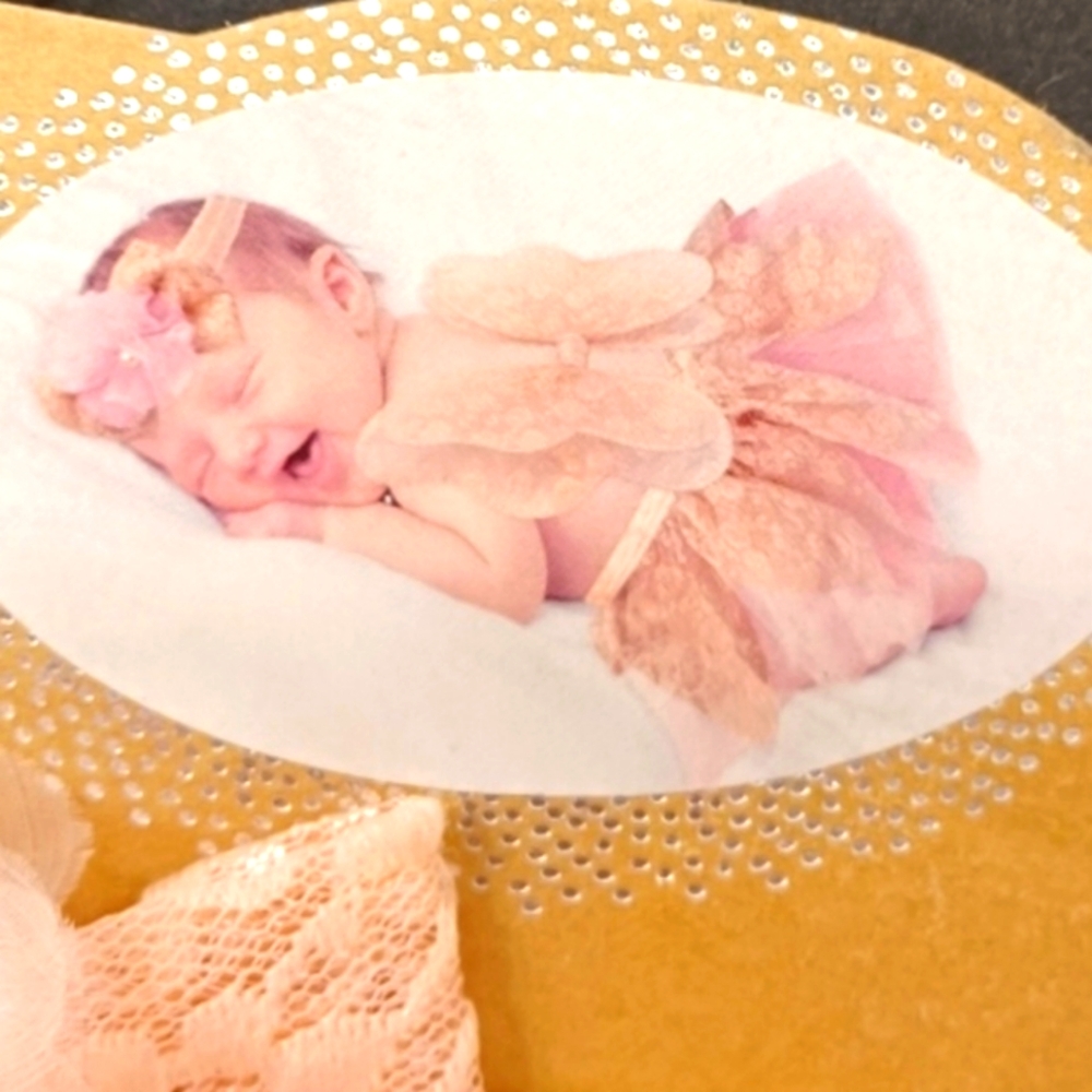 Elly & Emmy Baby Fairy Tutu with Wings/Headband Size 0-12 M, RN#110023